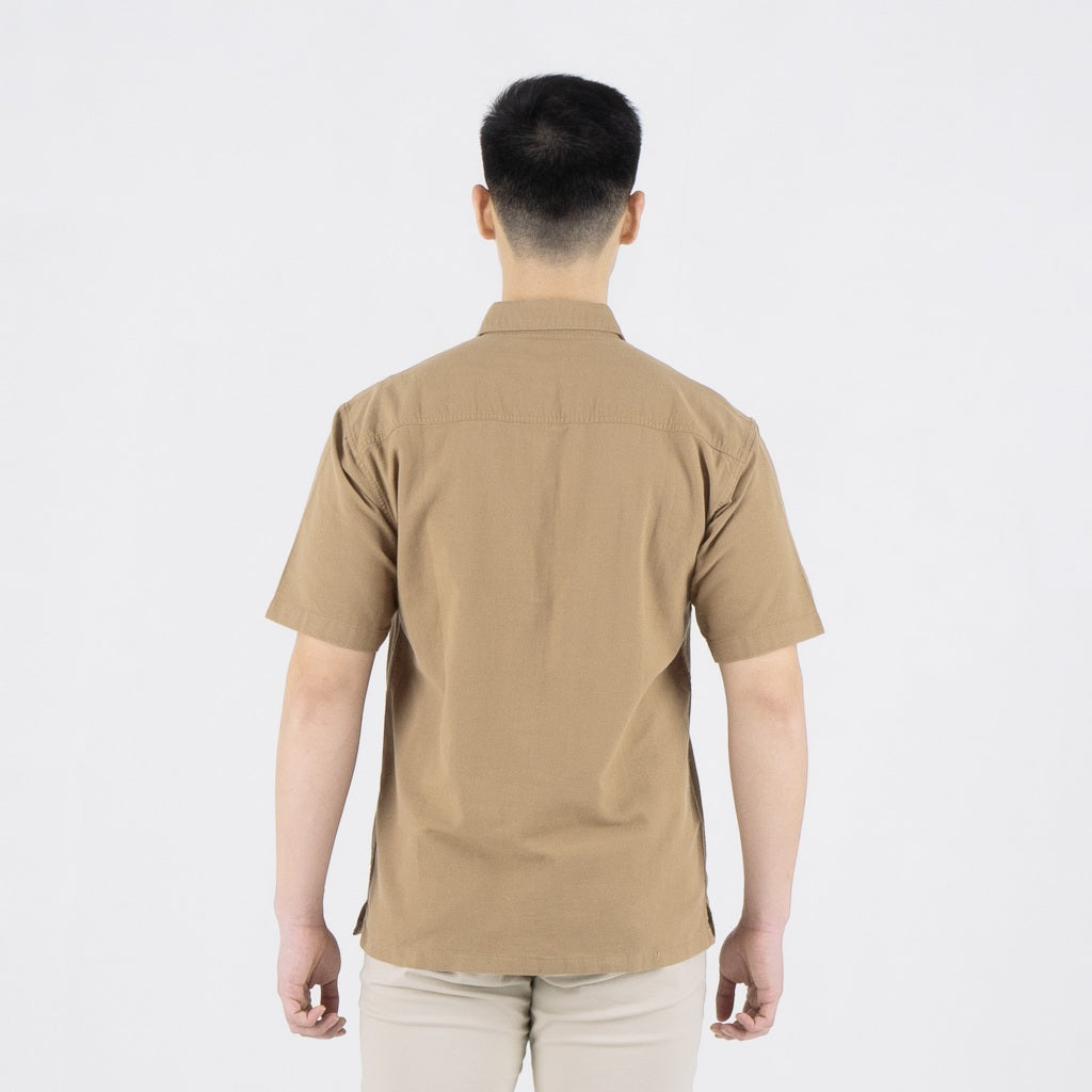 Benhill Kemeja Pria Polos Linen Pendek 5 Warna 27098-50329-51465