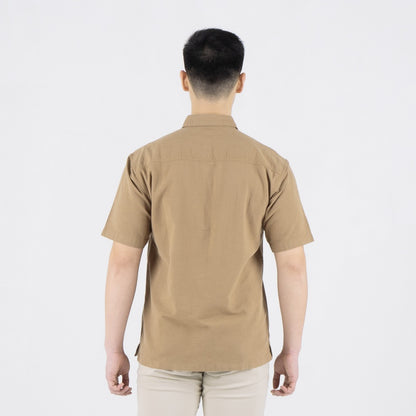 Benhill Kemeja Pria Polos Linen Pendek 5 Warna 27098-50329-51465