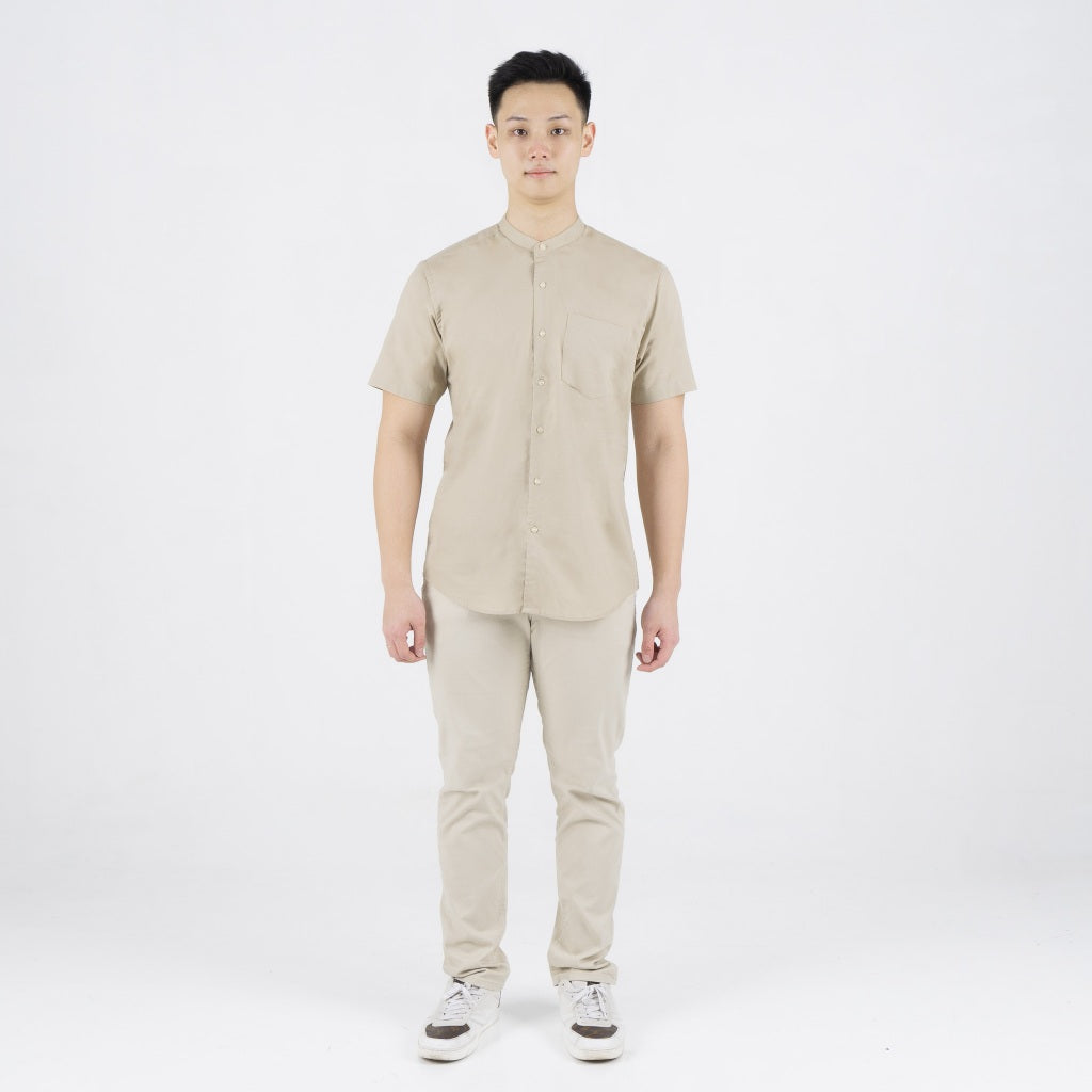 Benhill Kemeja Pria Basic Polos Shanghai Pendek Oxford New Colors