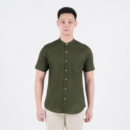 Benhill Kemeja Pria Basic Polos Shanghai Pendek Oxford New Colors