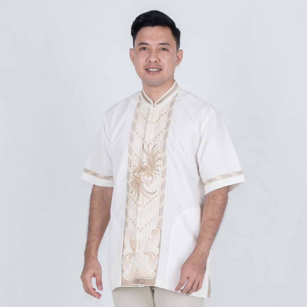 Benhill Taqwa Koko Bordir Pria Pendek Off White 2497-98-99-321