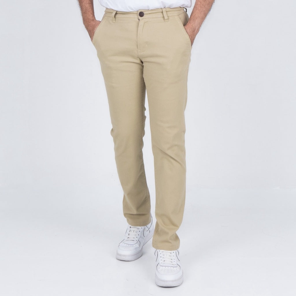 Benhill Celana Pria Panjang Chino Pants Slim Fit Katun Stretch Sand 51214-15-325