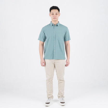 Benhill Kemeja Pria Polos Linen Pendek 5 Warna 25785-50329-51465