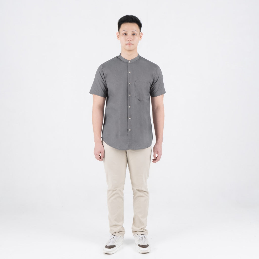 Benhill Kemeja Pria Basic Polos Shanghai Pendek Oxford New Colors