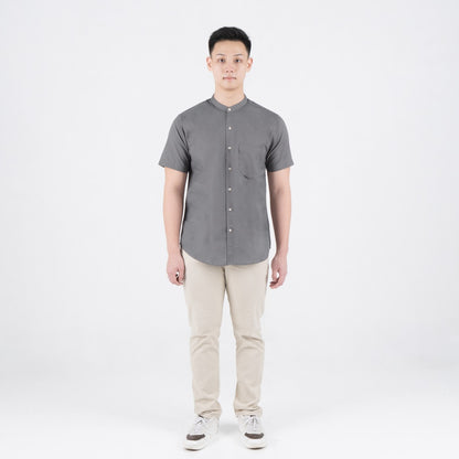 Benhill Kemeja Pria Basic Polos Shanghai Pendek Oxford New Colors