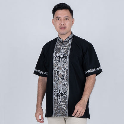 Benhill Taqwa Koko Bordir Pria Pendek Black 2423-86-87-322