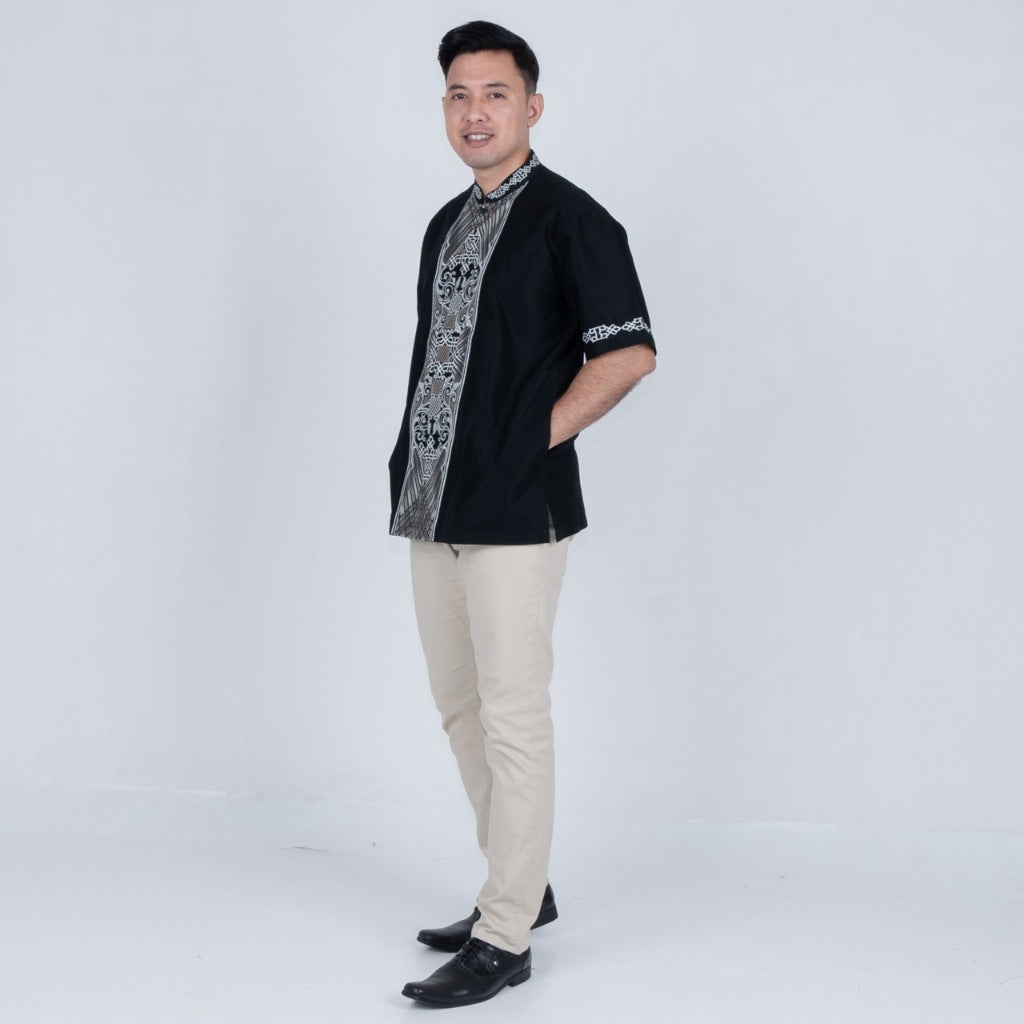 Benhill Taqwa Koko Bordir Pria Pendek Black 2423-86-87-322