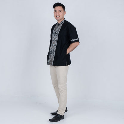 Benhill Taqwa Koko Bordir Pria Pendek Black 2423-86-87-322