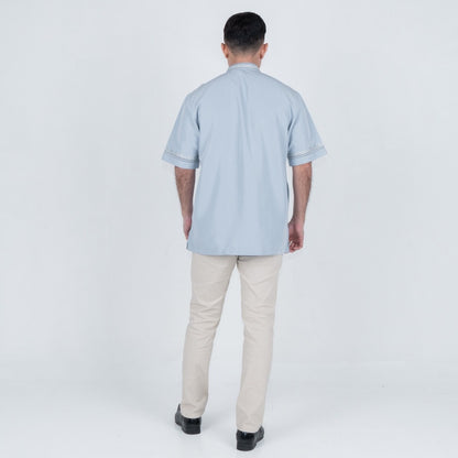 Benhill Taqwa Koko Bordir Pria Pendek Light Blue 2542-43-44-326