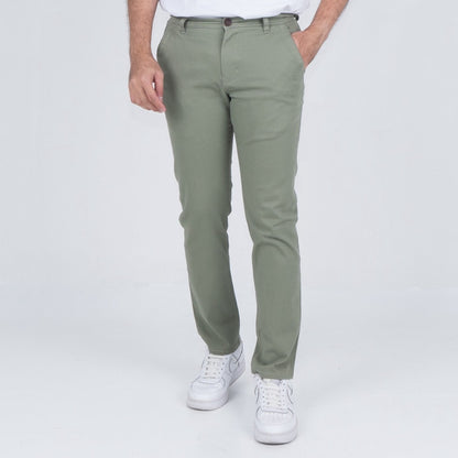 Benhill Celana Pria Panjang Chino Pants Slim Fit Katun Stretch Sage Green 51216-17-327