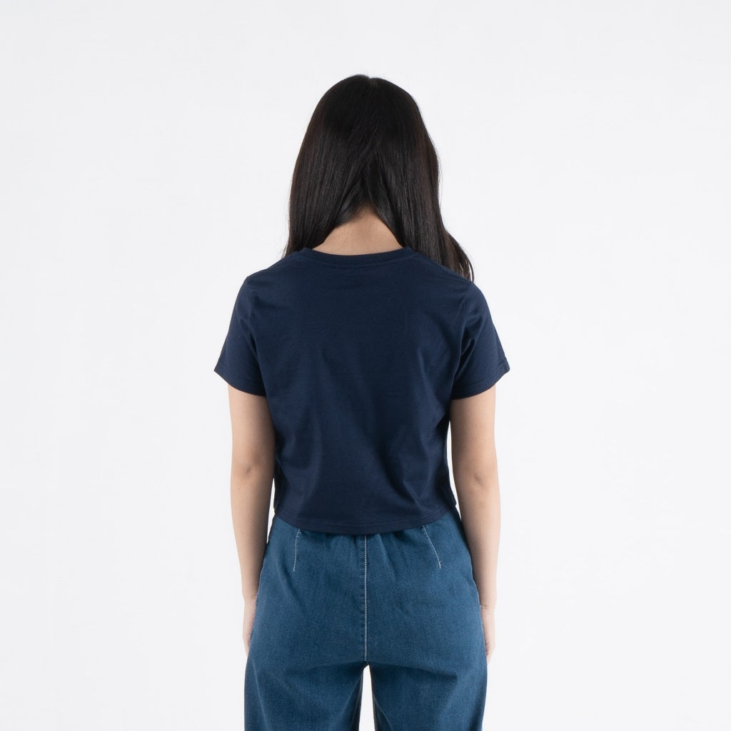 Benhill T-shirt Wanita Crop Top  Navy A589-39G86