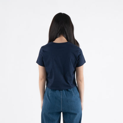 Benhill T-shirt Wanita Crop Top  Navy A589-39G86