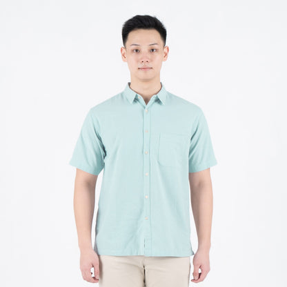 Benhill Kemeja Pria Polos Linen Pendek 5 Warna 25785-50329-51465