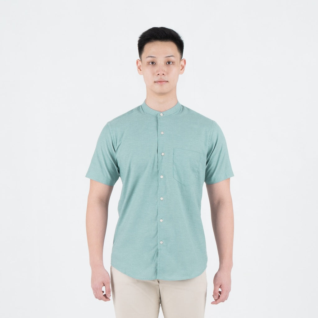 Benhill Kemeja Pria Basic Polos Shanghai Pendek Oxford New Colors