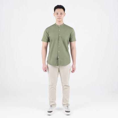 Benhill Kemeja Pria Basic Polos Shanghai Pendek Oxford New Colors