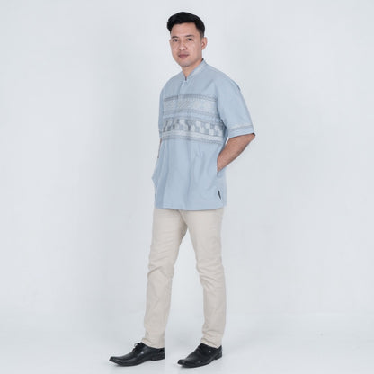 Benhill Taqwa Koko Bordir Pria Pendek Light Blue 2542-43-44-326