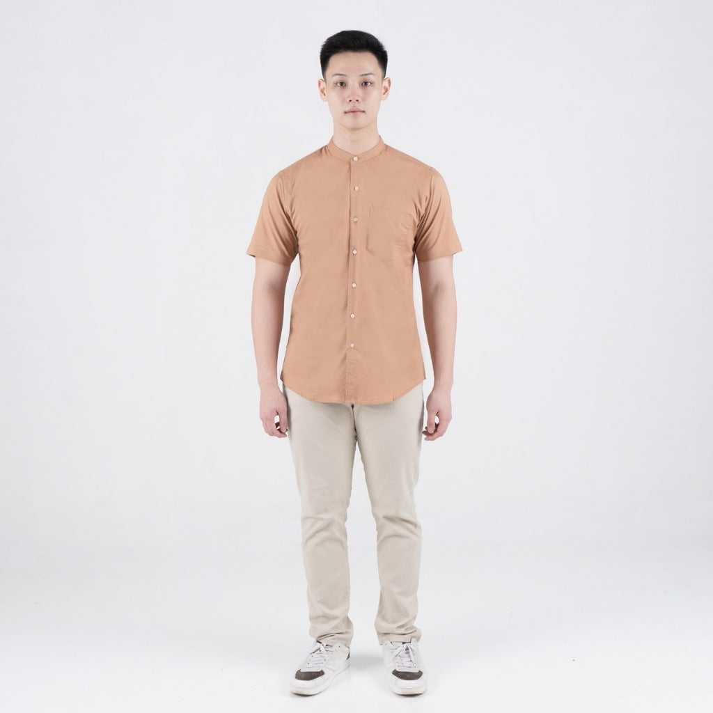 Benhill Kemeja Pria Basic Polos Shanghai Pendek Oxford New Colors