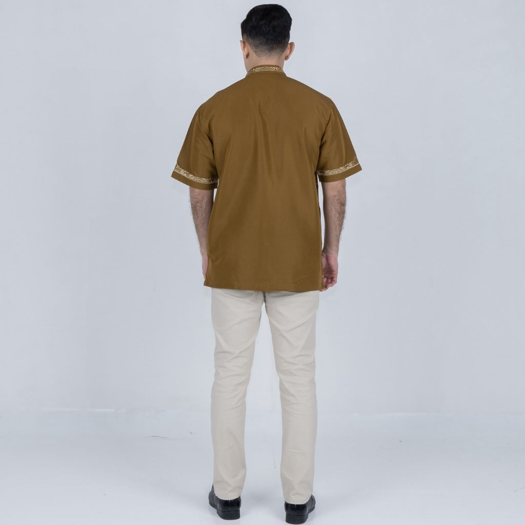 Benhill Taqwa Koko Bordir Pria Pendek Bronze 2536-37-38-325