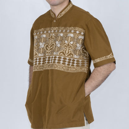 Benhill Taqwa Koko Bordir Pria Pendek Bronze 2536-37-38-325