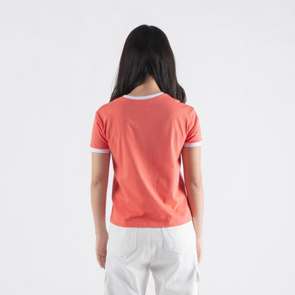 Benhill T-shirt Wanita Grafis Pendek Salmon A586-39486