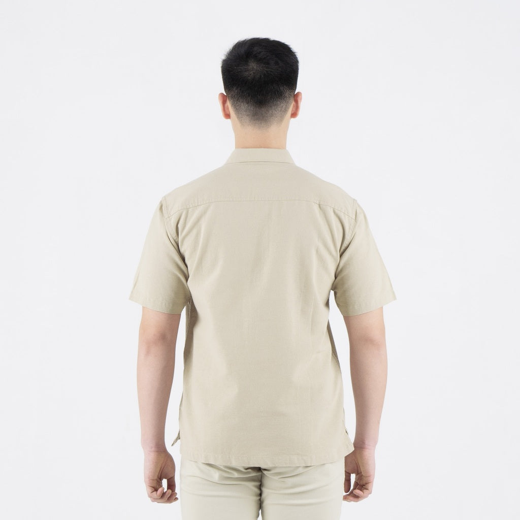 Benhill Kemeja Pria Polos Linen Pendek 5 Warna 27059-50329-51465