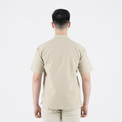 Benhill Kemeja Pria Polos Linen Pendek 5 Warna 27059-50329-51465