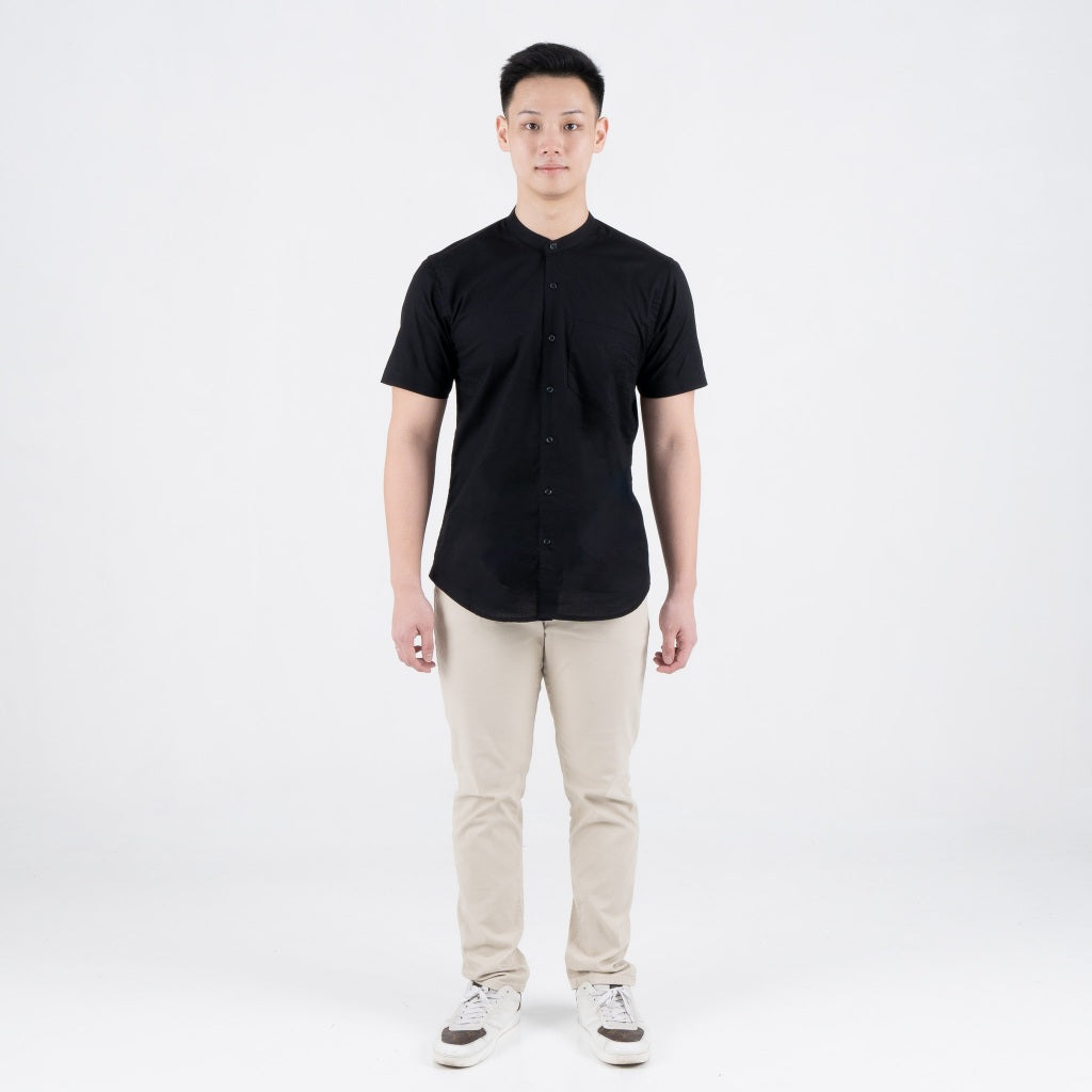 Benhill Kemeja Pria Basic Polos Shanghai Pendek Oxford New Colors