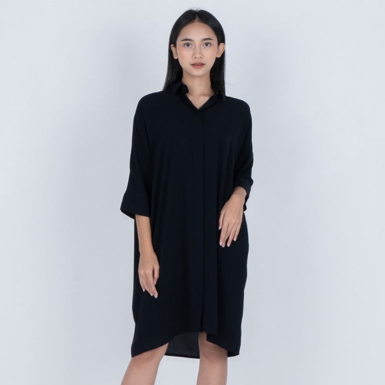 Benhill Tunik Kaftan Wanita Polos Bronze,Off White,Black,Terracotta