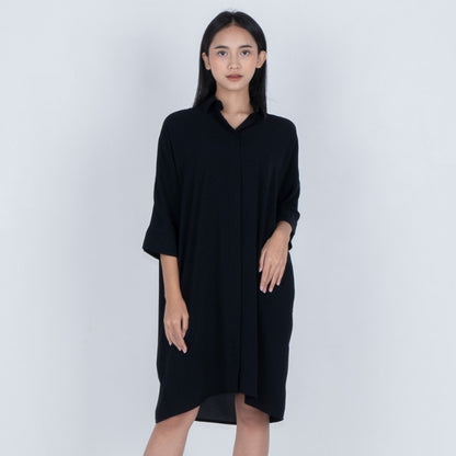 Benhill Tunik Kaftan Wanita Polos Bronze,Off White,Black,Terracotta