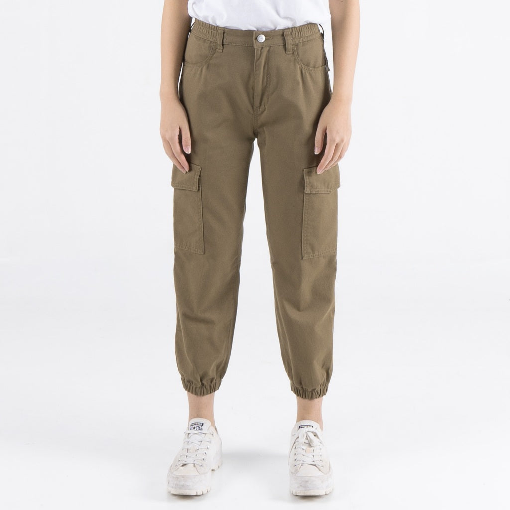 Benhill Celana Wanita "CHAEWON" 7/8 Cargo Jogger Pants 6 Warna