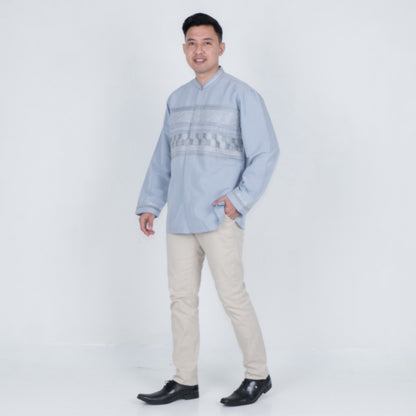 Benhill Taqwa Koko Bordir Pria Panjang Light Blue 2428-2506-07-326