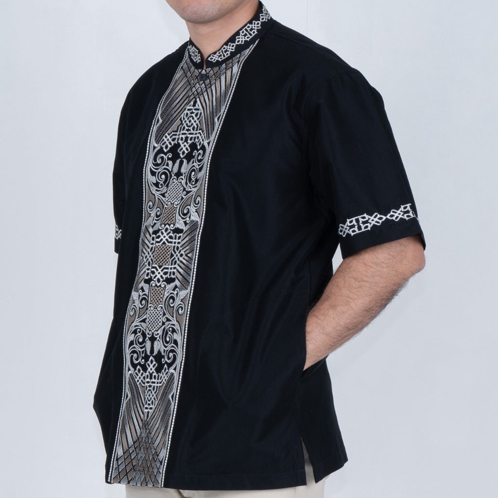 Benhill Taqwa Koko Bordir Pria Pendek Black 2423-86-87-322