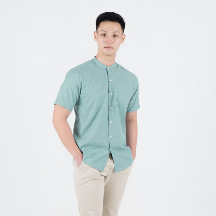 Benhill Kemeja Pria Basic Polos Shanghai Pendek Oxford New Colors