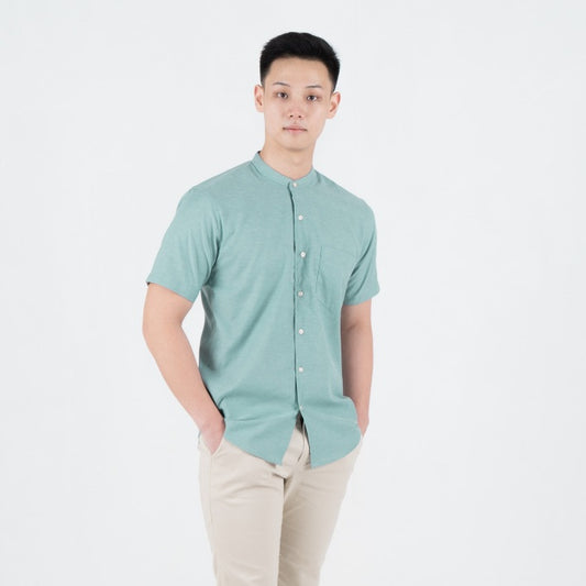 Benhill Kemeja Pria Basic Polos Shanghai Pendek Oxford New Colors