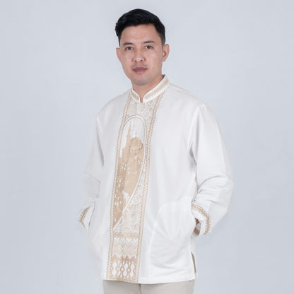 Benhill Taqwa Koko Bordir Pria Panjang Off White 2419-32107