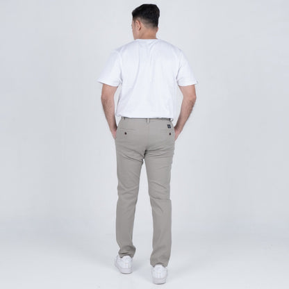 Benhill Celana Pria Panjang Chino Pants Slim Fit Katun Stretch Ash Grey 51220-21-326