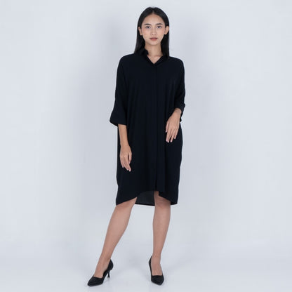 Benhill Tunik Kaftan Wanita Polos Bronze,Off White,Black,Terracotta