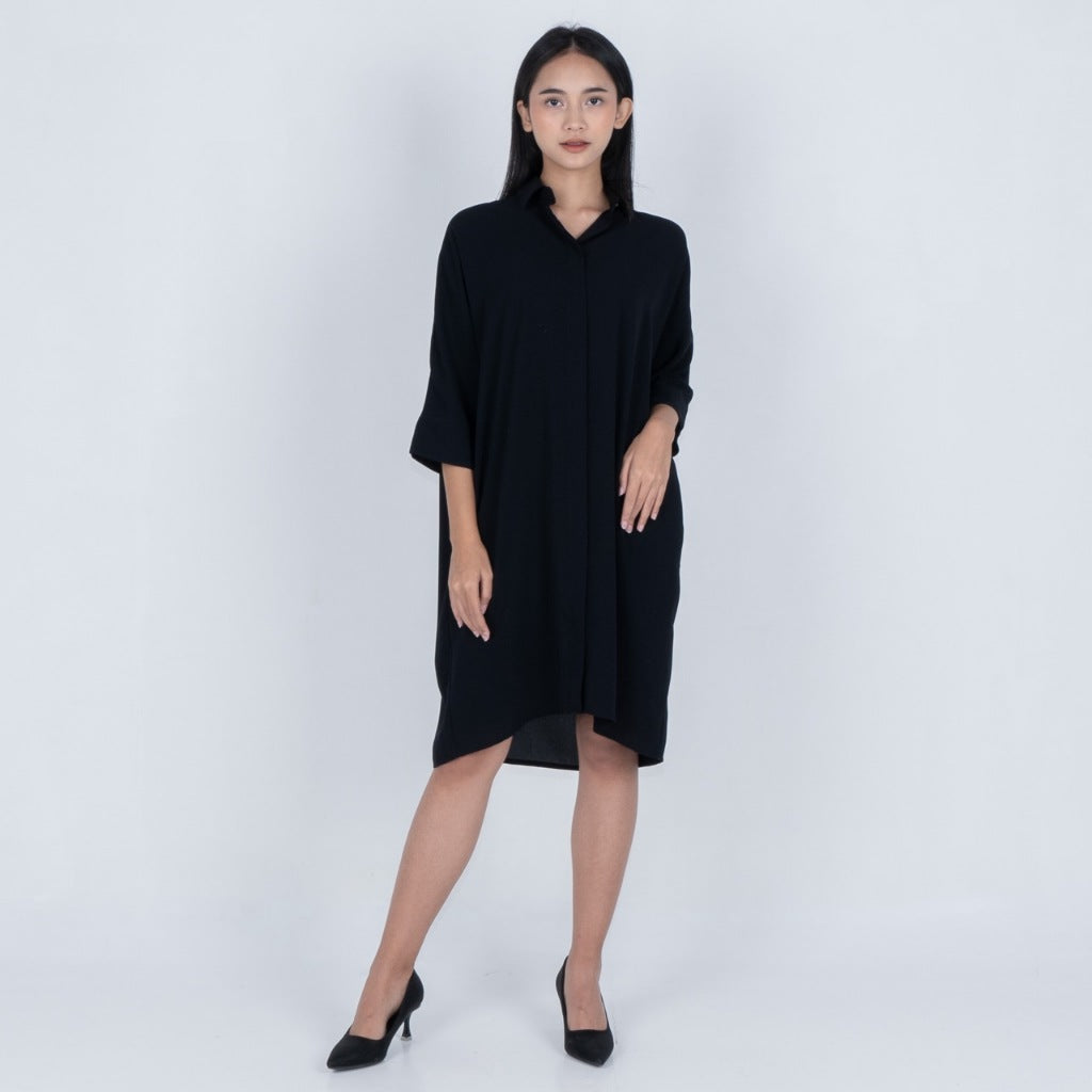 Benhill Tunik Kaftan Wanita Polos Bronze,Off White,Black,Terracotta