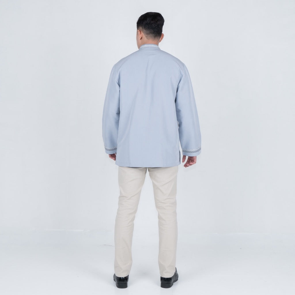 Benhill Taqwa Koko Bordir Pria Panjang Light Blue 2428-2506-07-326