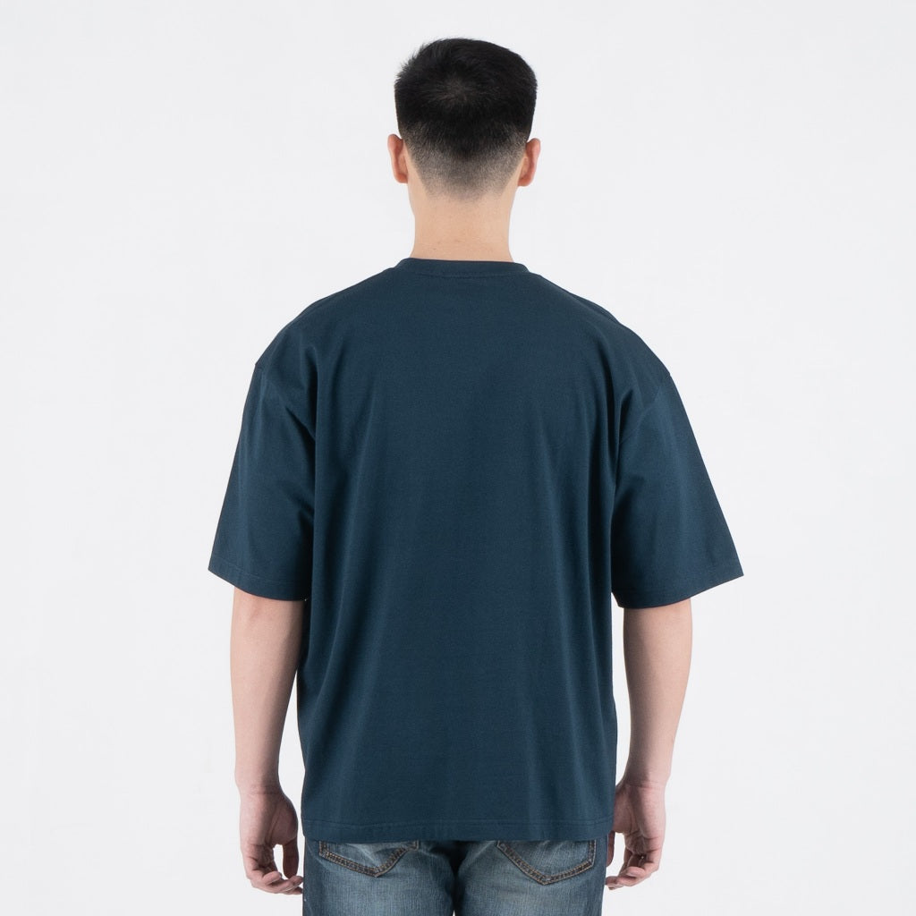Benhill T-Shirt Pria Oversized Fit Cotton 20s Combed Pendek Turquoise A461-39368