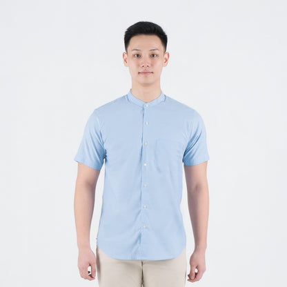 Benhill Kemeja Pria Basic Polos Shanghai Pendek Oxford New Colors