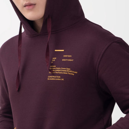 Benhill Sweat Hoodie Capsule Unisex Maroon 516-39F50