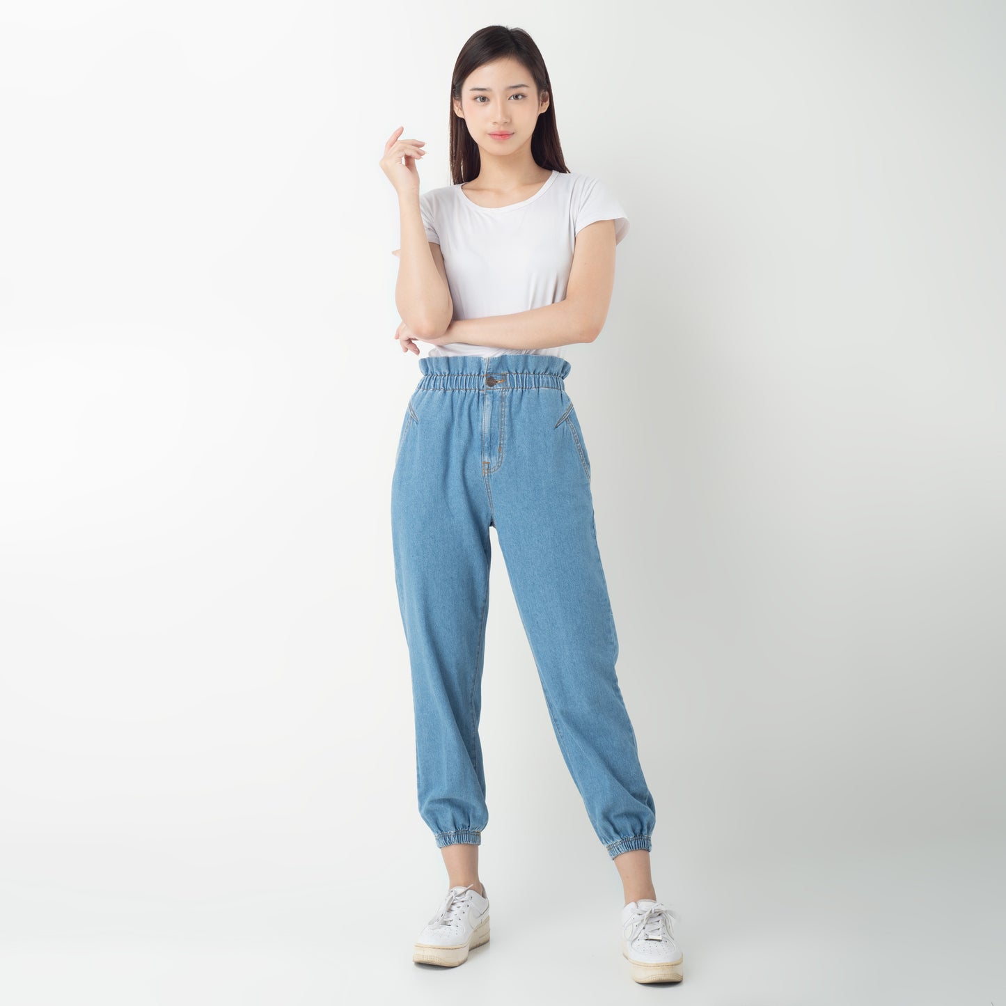 Benhill "Heeya" Celana Denim Wanita High Waist Light Blue 132-39325