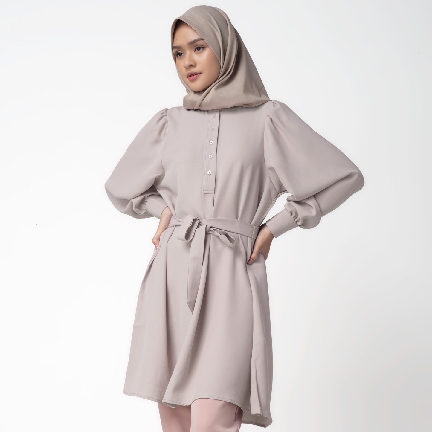 Benhill "Mira" Dress Tunik Wanita Dusty Pink 232-39477