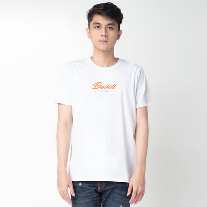 Benhill Kaos Grafis Katun 24s Combed Lengan Pendek Putih 327-35168