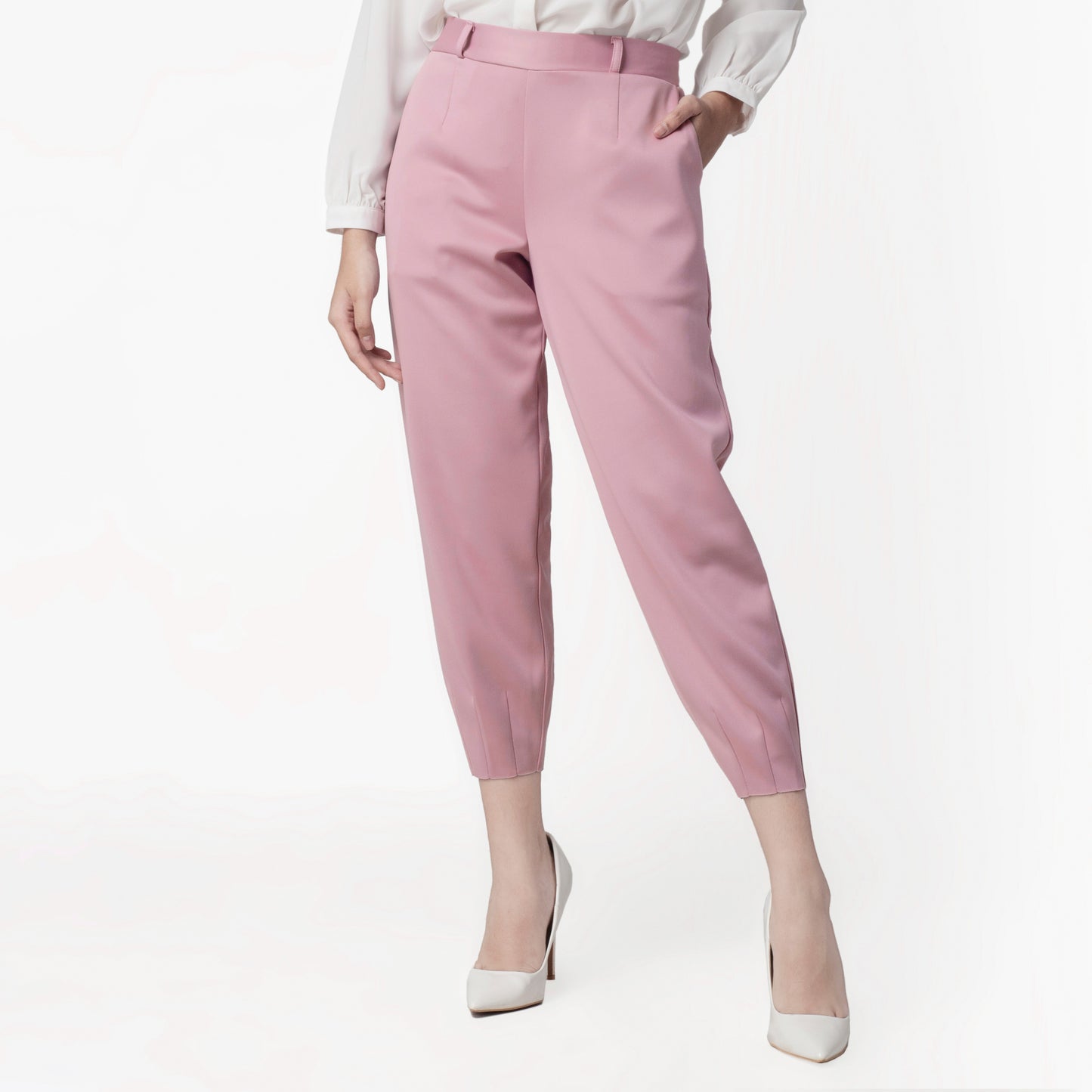 Benhill "Hanna" Celana Wanita Bahan Scuba Aladdin Pant Pink 727-39476