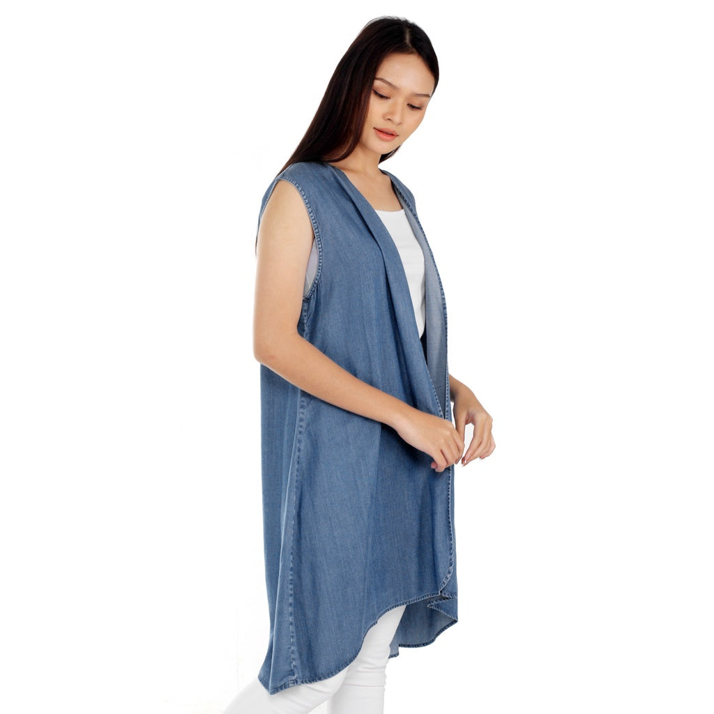 Benhill Cardigan Denim Wanita Light Blue 888-A647