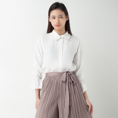 Benhill "Hyeon" Tops Kemeja Wanita White 275-39188