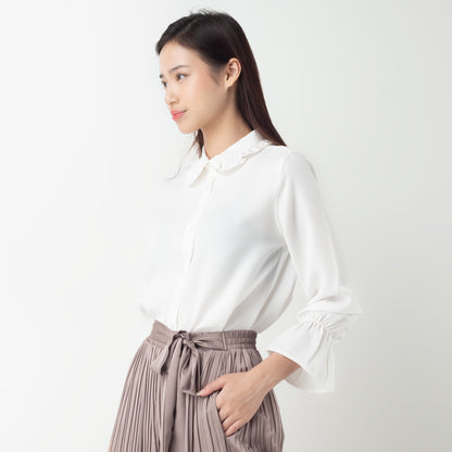 Benhill "Hyeon" Tops Kemeja Wanita White 275-39188