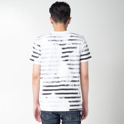 Benhill Kaos Grafis Full Print Katun 24s Combed Lengan Pendek Putih 335-35168